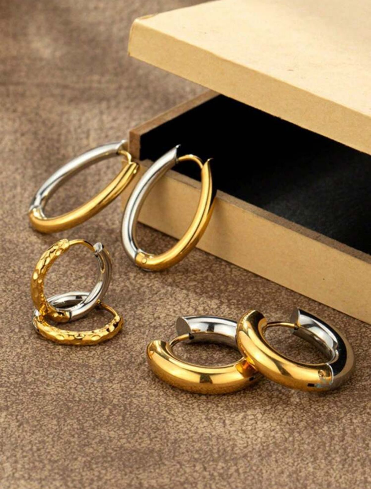 Aretes acero inoxidable