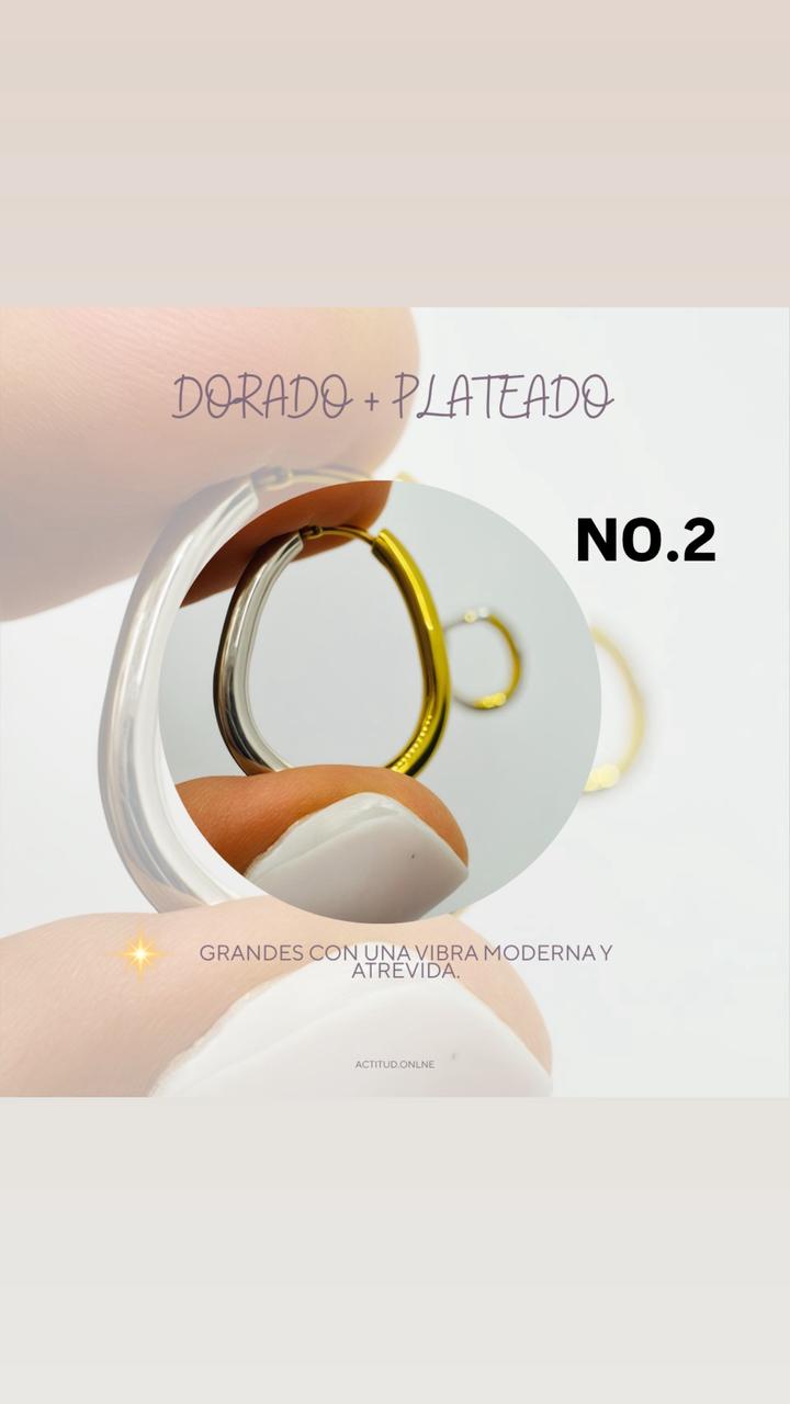 Aretes acero inoxidable