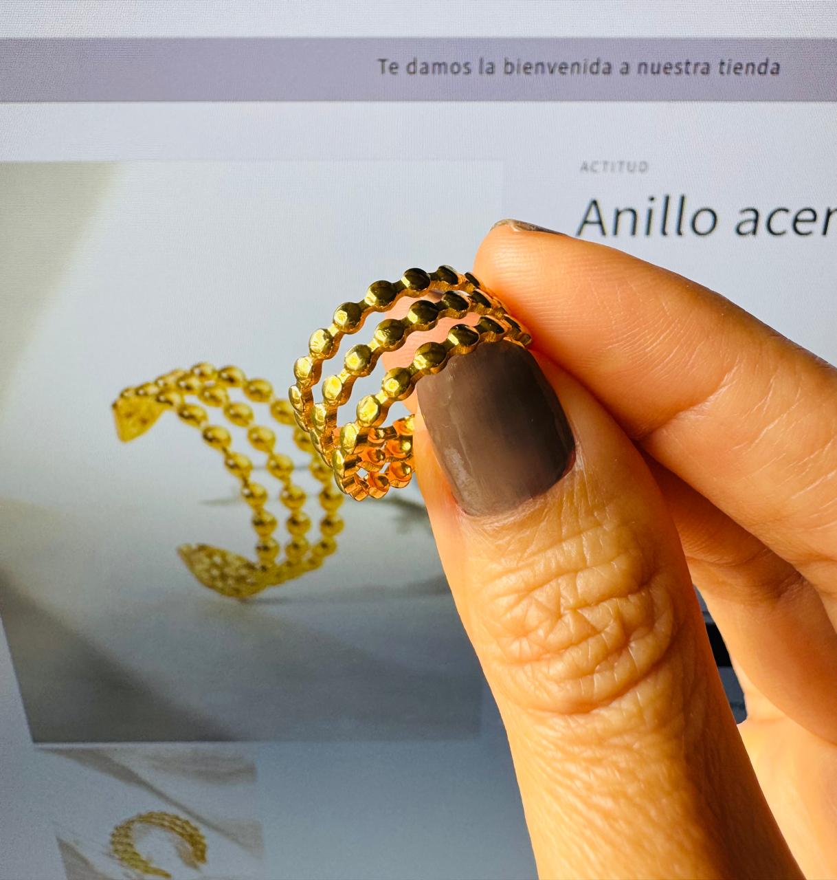 Anillo acero inoxidable